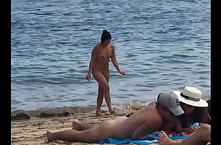 Lovely Naked Asian Girl on Beach
