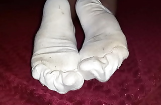 White dirty socks