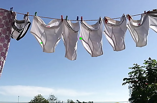 My briefs drying on the clothesline