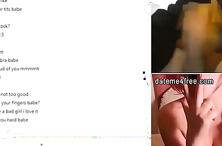 Horny Babe Helps Man Cum on Webcam