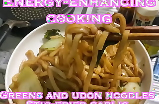Energy-enhancing cooking, grilled with plenty of garlicUdon noodles