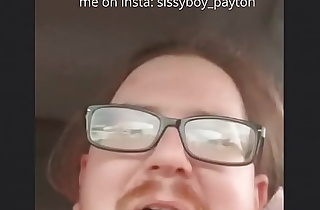 Sissy boy Payton Gaspard sucking off buddy in car