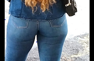 Ass blue jean