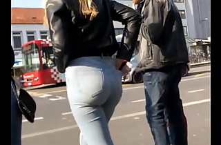 German Teens Sexy Jeans Candid