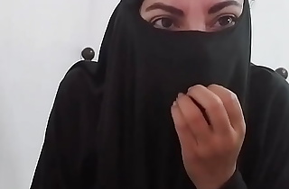 Real Horny Arab Halal In Black Niqab Masturbates Squirting Pussy To Orgasm And Sins Against Allah