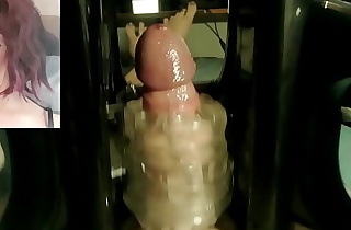 Quickshot Launch Machine Milks Sticky Load Out Jessica Bloom's Big Trans Cock