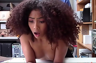 Ebony teen Agrees to Suck Officer's Dick After He Scare Her With Jail Time - Fuckthief