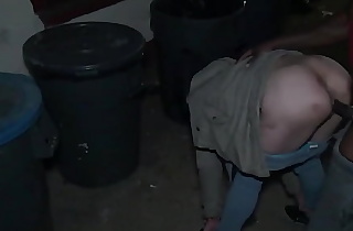 Fucking this prostitute next to the dumpster in a alleyway we got caught