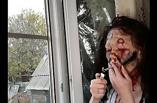 wife cigarette makeup zombie