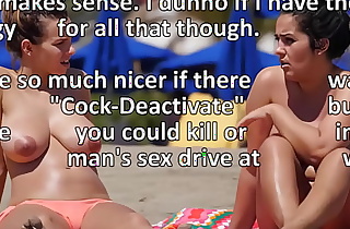 Beach Advice - Chastity Caption
