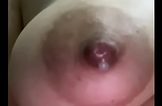 My wife's big boobs lactating