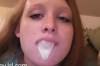 girls swallowing cum compilation