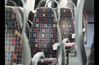 Sentones en el bus cogida