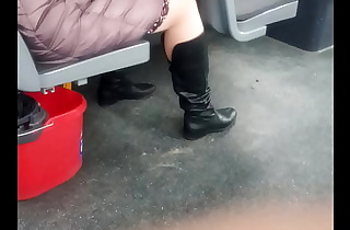 Nylons and Boots on the Bus