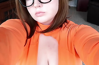Chubby cosplay Velma Rides Dildo, Eats Cum Trailer