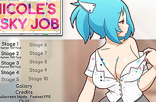 Nicole Risky Job [Hentai game PornPlay ] Ep.3 playing with a huge dildo on cam