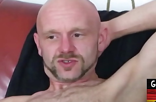 Gay bald dude loves fisting fetish anal hole from his stud