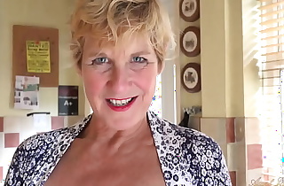 AuntJudys - 58yo Housewife Ms. Molly Jacks you off  and Sucks your cock (POV)