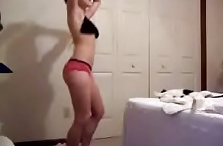 Sexy Amateur Dancing In Bedroom -