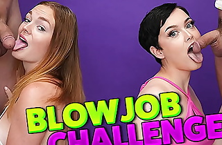 Blow Job Challenge - Who can cum first?