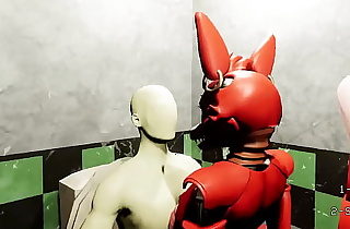FOXY FNAF (as a femboy) CAUGHT ME FAPPIN IN TOILETS