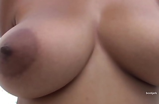 Jesena's boobs shaking