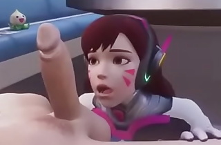 D.Va gives her first blowjob [Bewyx]