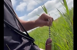 Outdoor cock sounding on the trail
