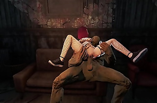 Fallout 4 cute fuckmeat gets fucked on a couch by mutant