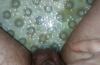 pissing in tub playing with my micropenis