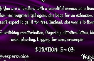 F4M Erotic Audio - Tenant thanks you for extension on rent by giving you a blowjob and riding your cock