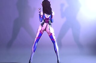 D.va-Dancing-Overwatch - Best Free 3D Cartoon