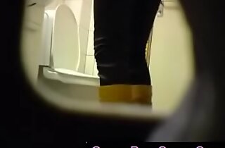 Blonde bush-leaguer teen toilet pussy ass hidden spy cam voyeur 7 - QueenPornCam porn tube