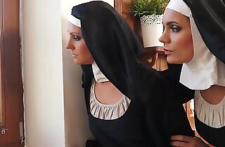 Two nuns enjoying raunchy endanger