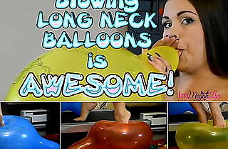 Blowing Smarting Shawl BALLOONS is Awesome - Advance showing - ImMeganLive