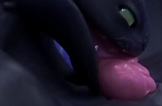 Fat BLACK DRAGON Thirst-quenching HIS THICK Jism AND Sploogs Douche EVERYWHERE [TOOTHLESS]