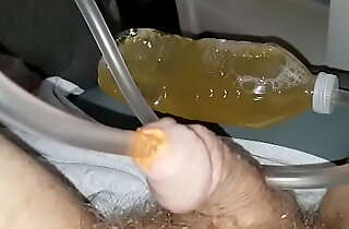 Orange Suds Hermetic Meerschaum Up Pisshole Inject Bottled Piss Squeeze Pedestal Bubbles