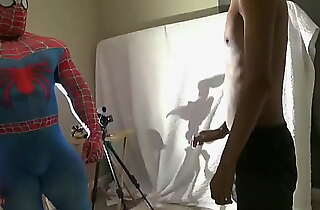 A Telling bodybuilder is the thorough Spider Man , added to  he is muscle worshipped by gay man