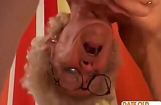 Queasy granny with regard thither glasses