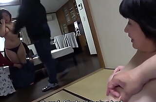 Real Japanese wife supplanting with help from MILF JAV star