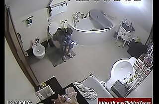 Spy camera. Young my sister in lavatory part 1.