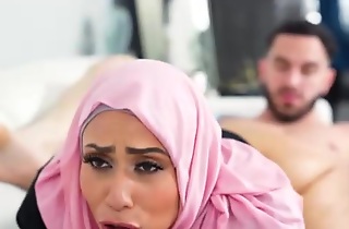 Curvaceous Arab mom seduced stepson into some deep appetency