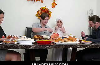 HijabFamily -  Teen Girlfriend In Hijab On Thanksgiving Day- Nadia Characterless