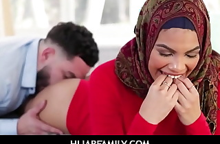 HijabFamily -  Virgin Muslim Stepsister In Hijab fucks Stepbrother- Maya Farrell