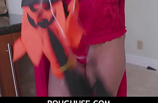 RoughUse-Hot Besties In Halloween Costumes Charly Summer  and Bianca Bangs Acquire Drilled Apart from Ghost