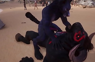 Gay Furry Sexy Sorcerer drilled by Minotaur - Wild Life