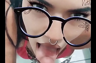 I cum so much on her tatted face