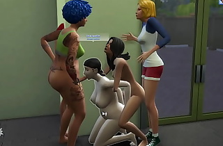 The Sims 4 - Orgia na academia com a trans cavalona Rafaela