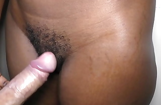 hairy black love tunnel permeated by BWC and creampied