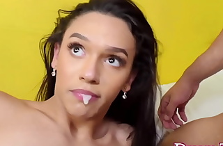 Tiny Trans Legal age teenager Gabrielly Ferraz Gets Her Asshole Dicked Firm